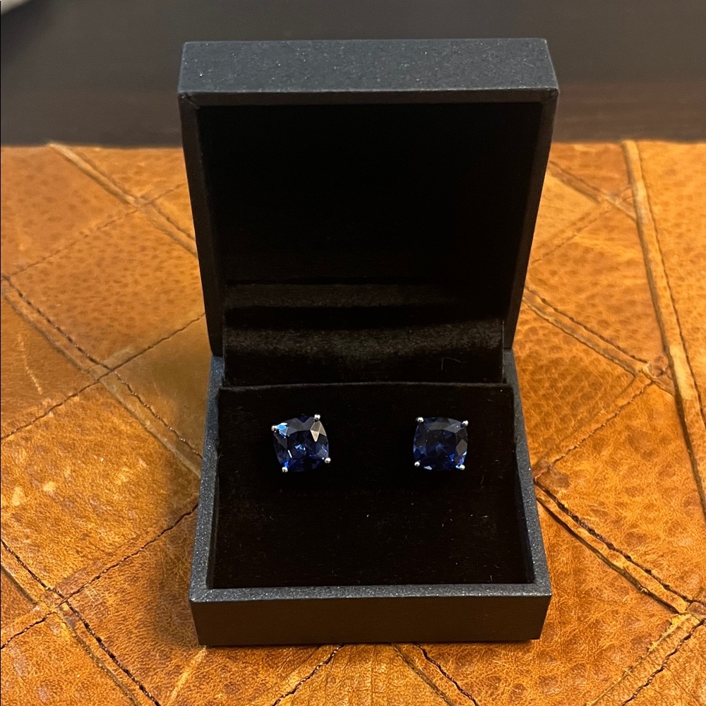 Elegant Blue Stud Earrings